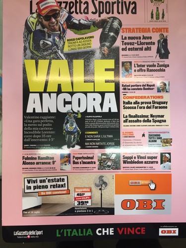 Poster prima pagina gazzetta - poster,