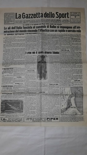 1931 prima pagina giornale - prima,