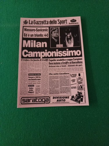 Cartolina gazzetta dello - dello, sport
