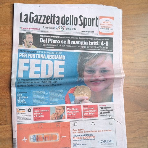 Gazzetta dello sport prima - gazzetta,